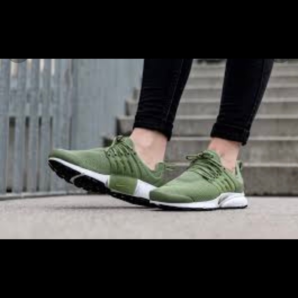 Green NIKE shoes